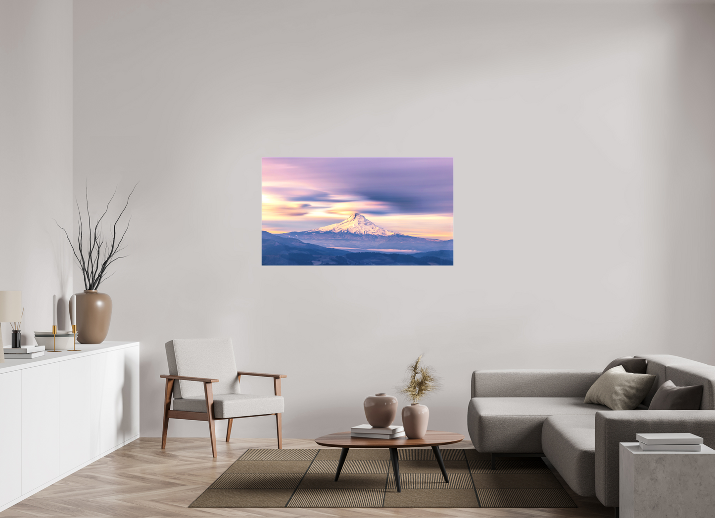 55 x 30.9″, Matte Canvas on Stretcher Frame Where Time Flows