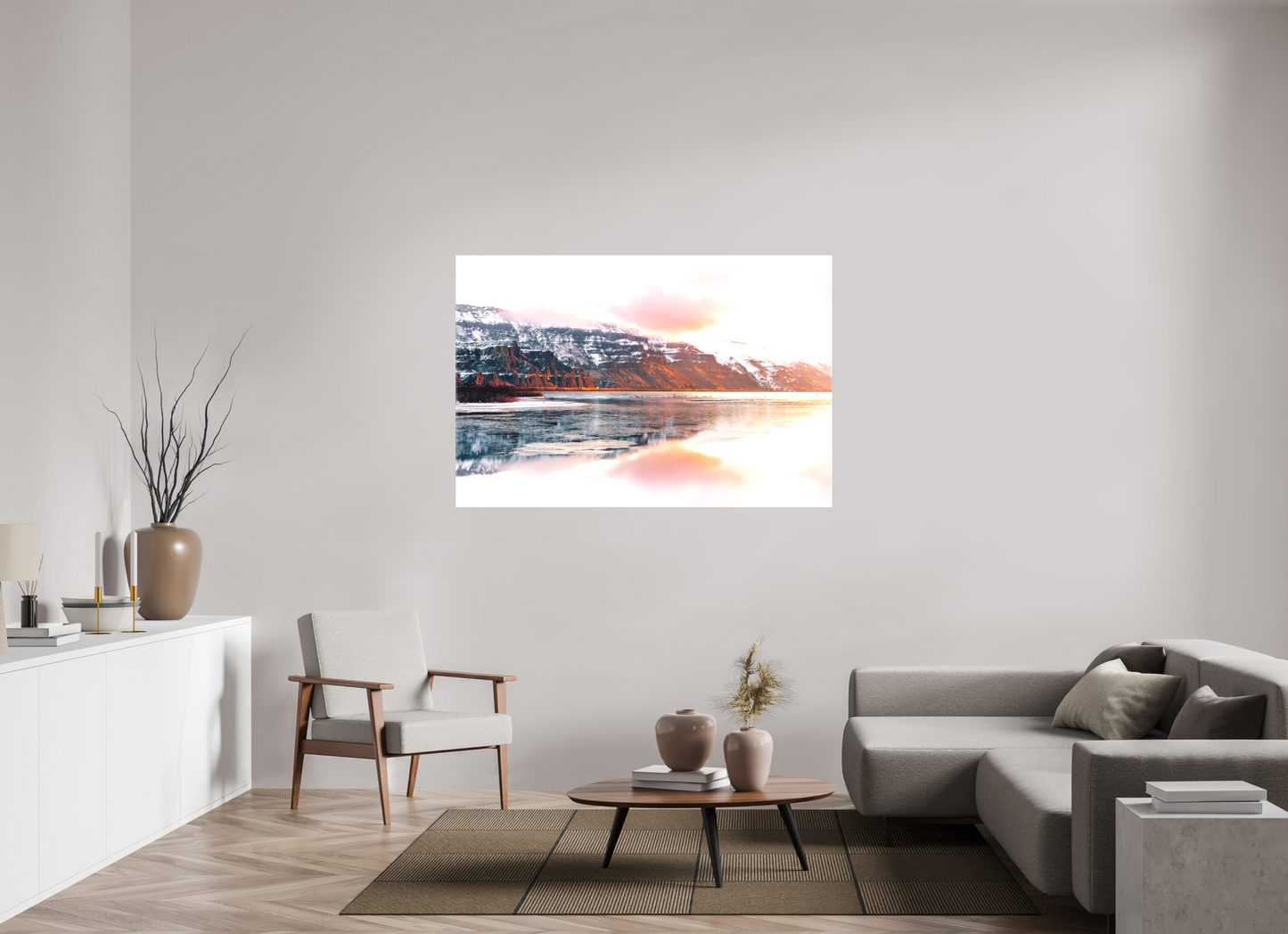 60 x 40″, Matte Canvas on Stretcher Frame Early Winter