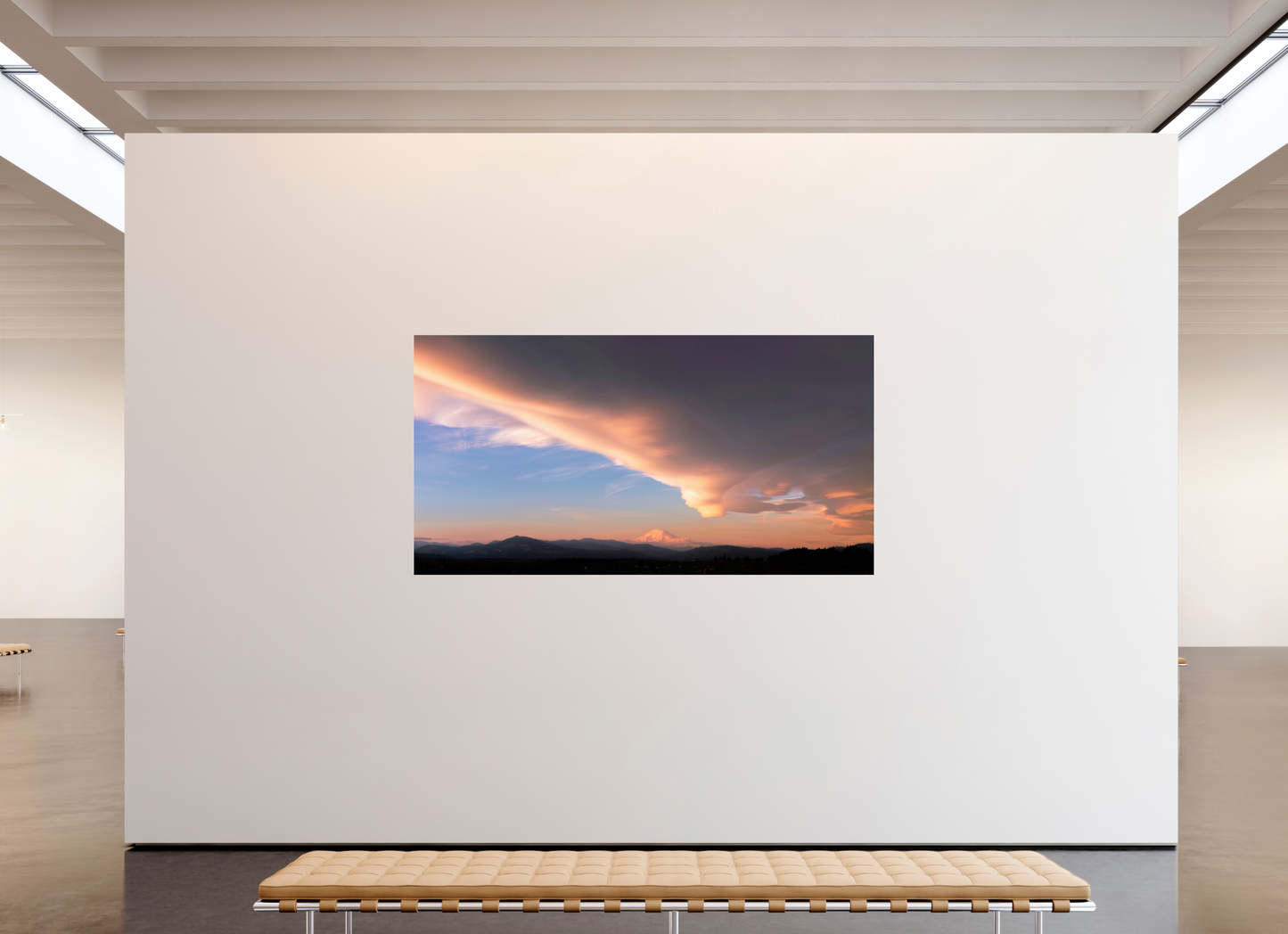 90.2 x 47″, ChromaLuxe HD Metal Print Mount Adams with a Colossal Lenticular