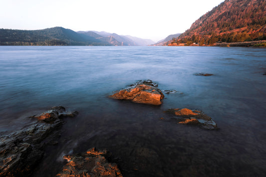 Columbia River Gorge calm water landscape fine art photography — Orolume Gallery