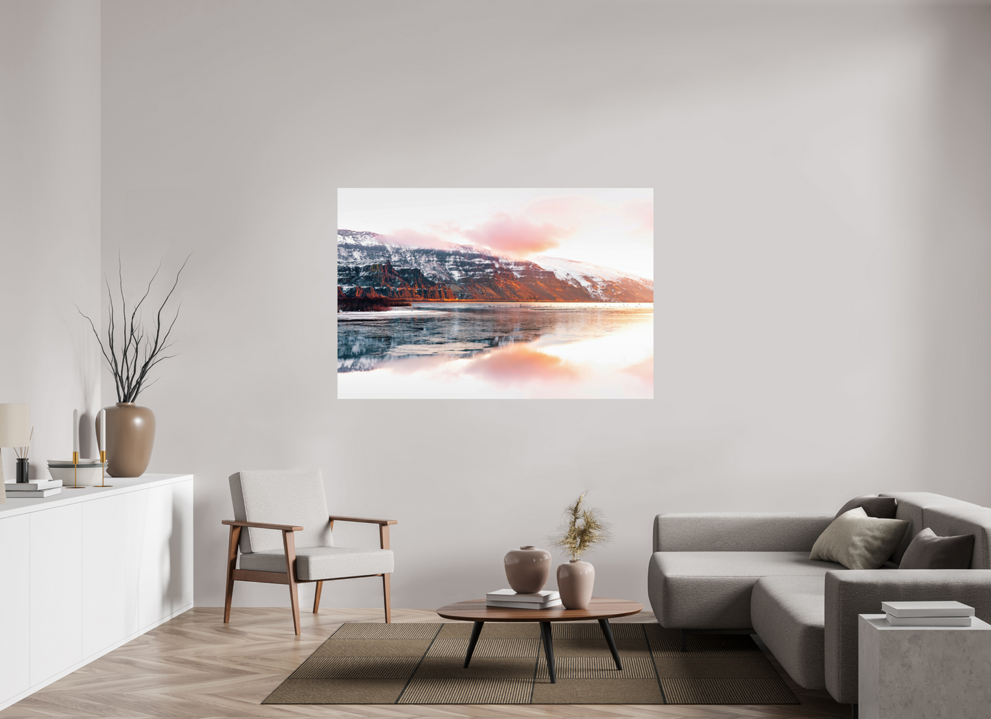 66 x 44″, ChromaLuxe HD Metal Print Early Winter