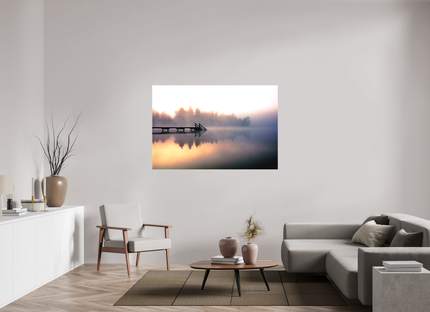 60 x 40″, Matte Canvas on Stretcher Frame Kirchsee in Oberbayern