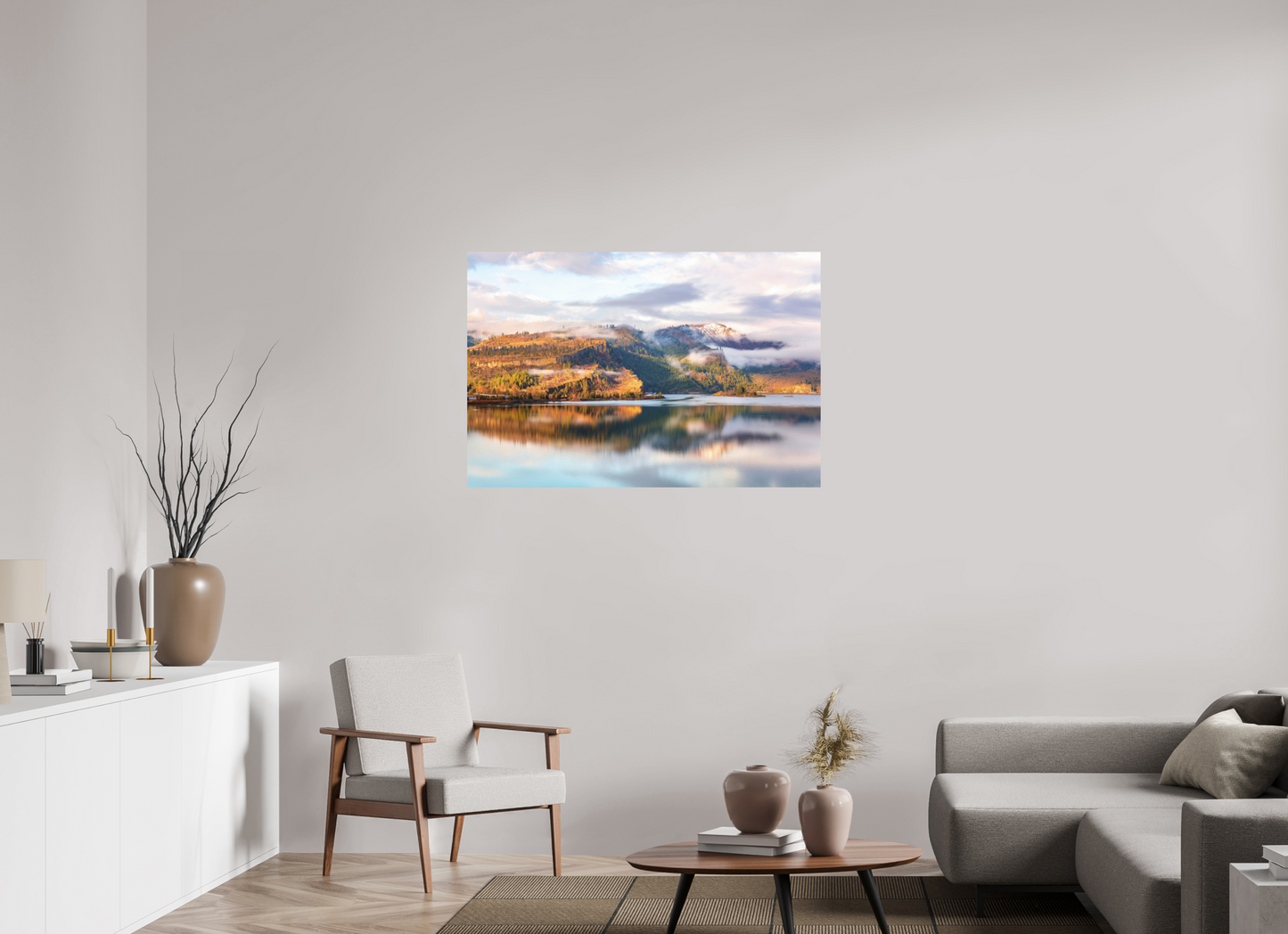 45 x 30″, ChromaLuxe HD Metal Print Drifting Fog