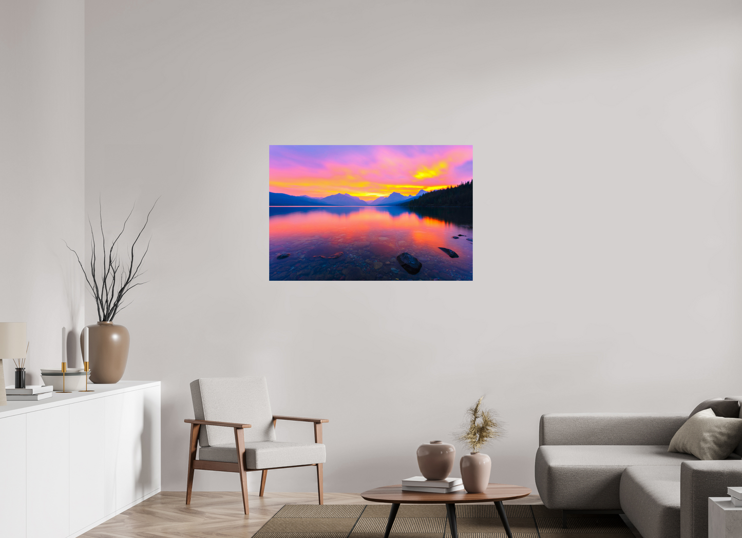 45 x 30″, ChromaLuxe HD Metal Print Love at first sight
