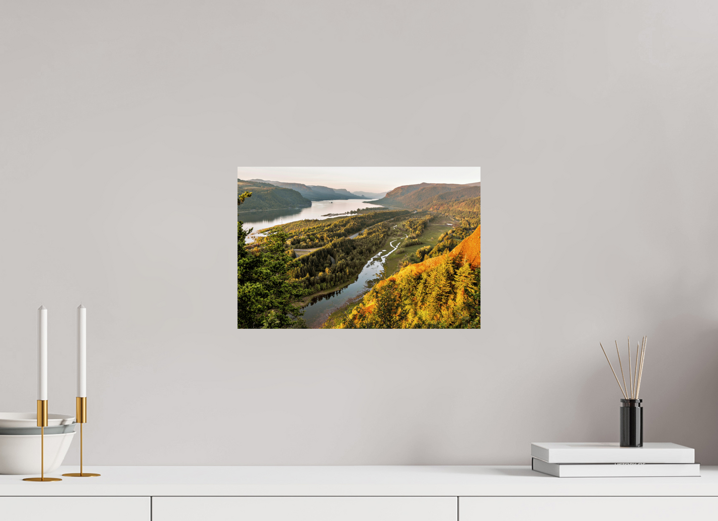 15 x 10″, ChromaLuxe HD Metal Print The Gorge Landscape