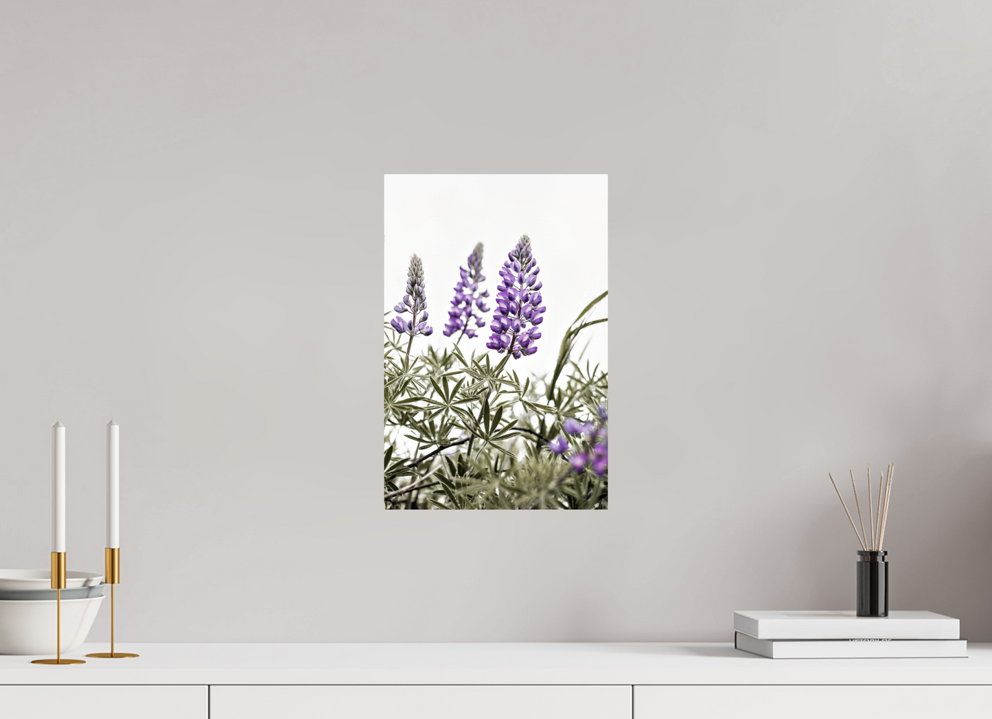 10 x 15″, ChromaLuxe HD Metal Print Dance of Lupine Blooms