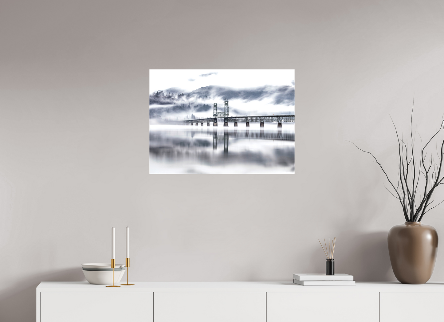 27.9 x 20″, Matte Canvas on Stretcher Frame Surrendering to Fog