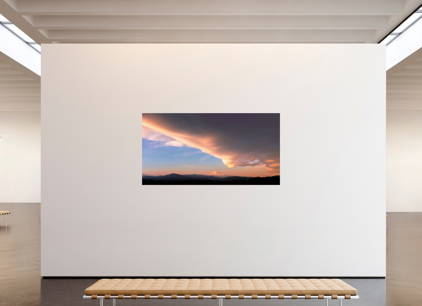 82.5 x 43″, ChromaLuxe HD Metal Print Mount Adams with a Colossal Lenticular