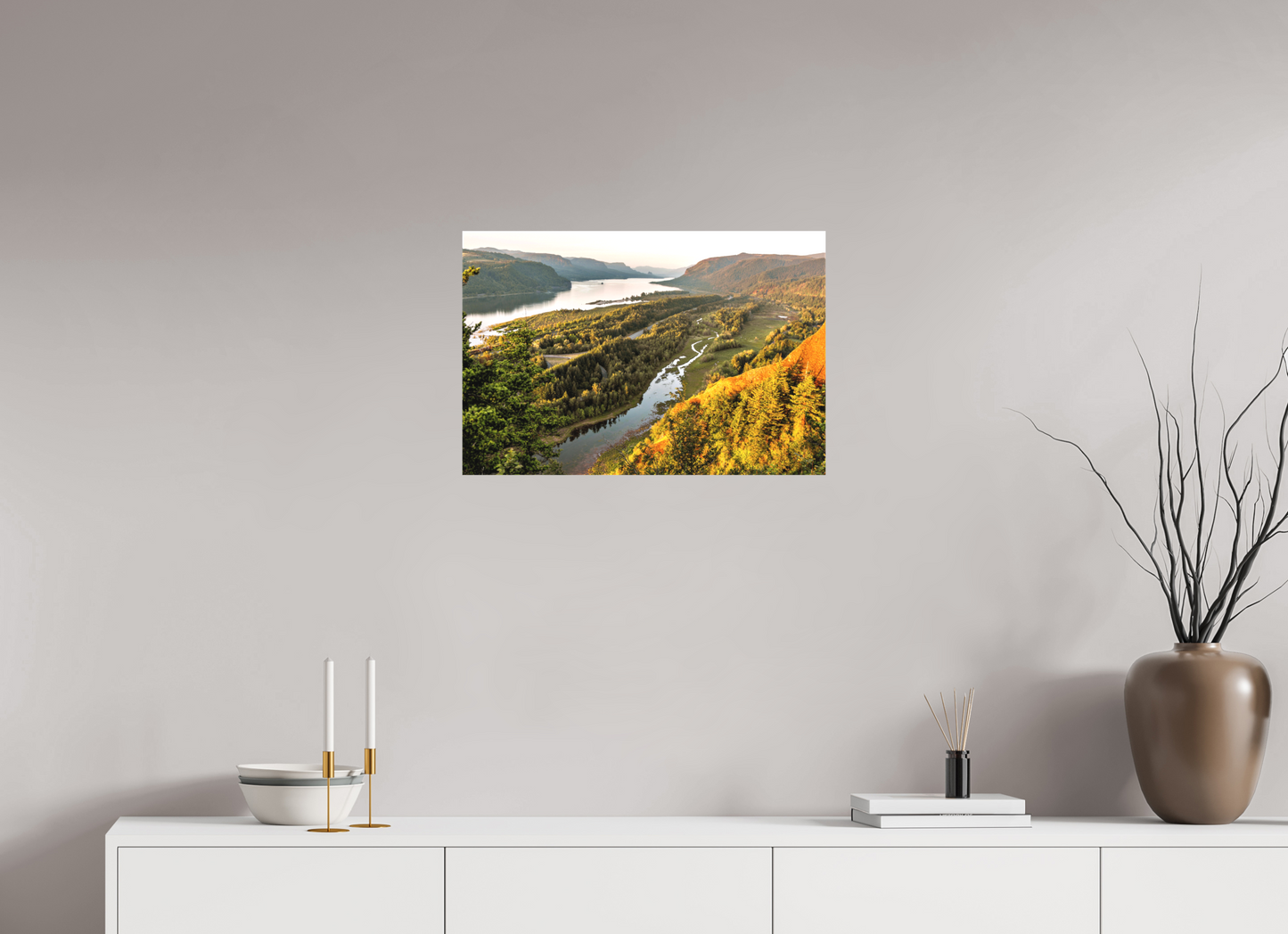 24 x 16″, Matte Canvas on Stretcher Frame The Gorge Landscape