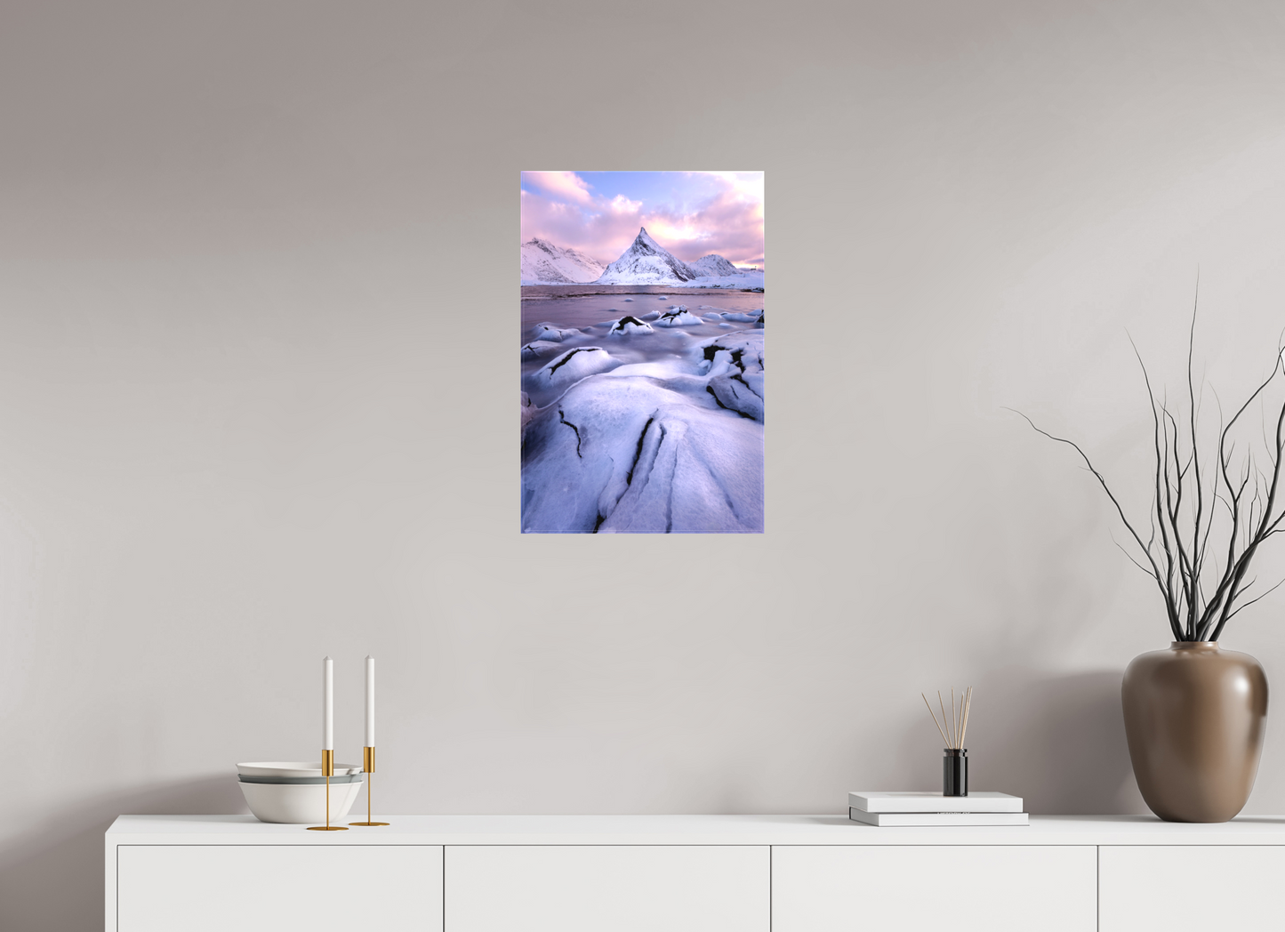 16 x 24″, Matte Canvas on Stretcher Frame Fredvang Bridges