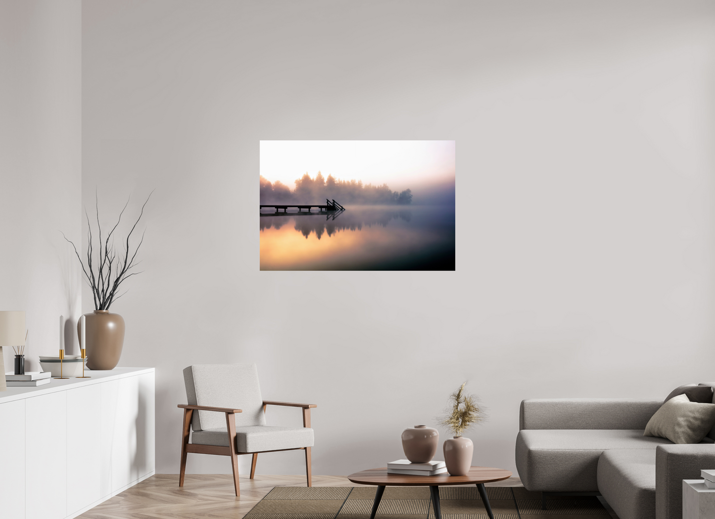 45 x 30″, Fine Art Print Kirchsee in Oberbayern