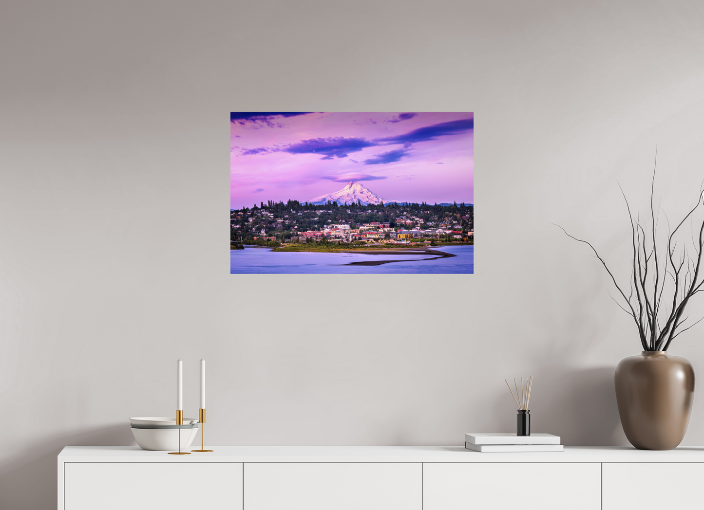 30 x 20″, ChromaLuxe HD Metal Print Hood River Paradise