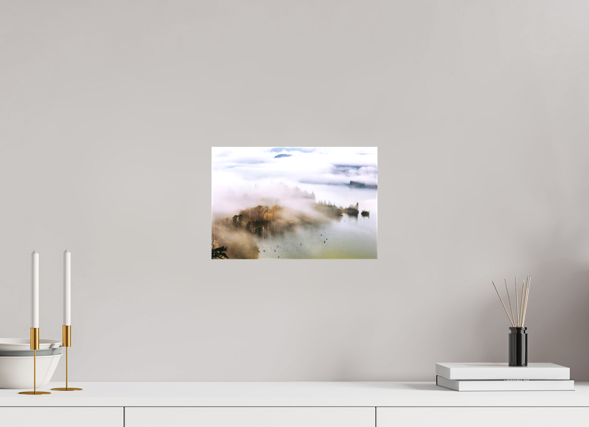 12 x 8″, Matte Canvas on Stretcher Frame Veil of Fog