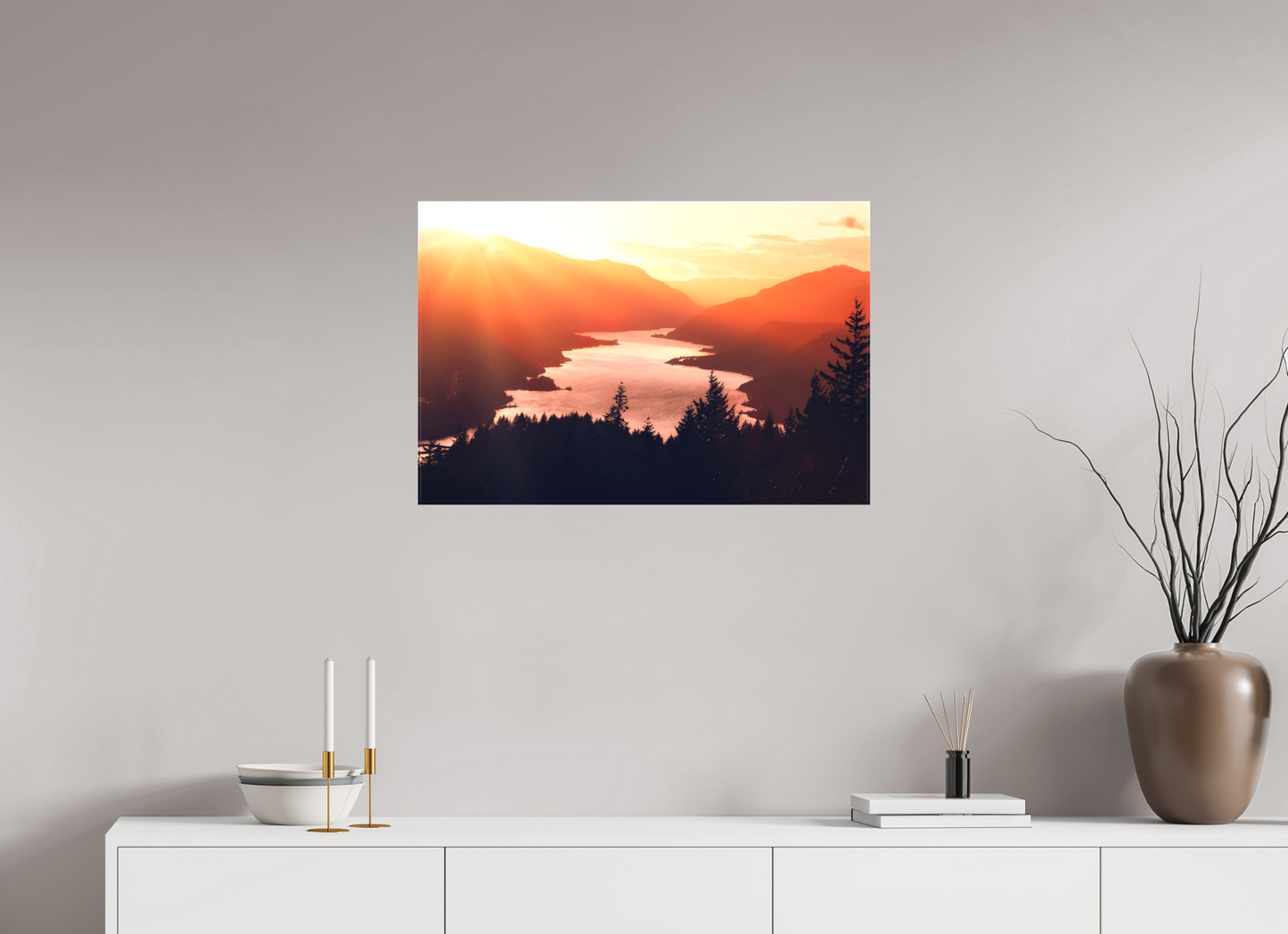 30 x 20″, Matte Canvas on Stretcher Frame Dreams of the Columbia River Gorge