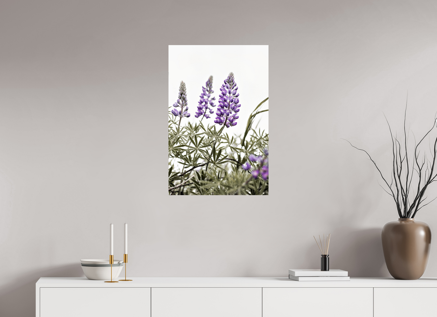 20 x 30″, Fine Art Print Dance of Lupine Blooms