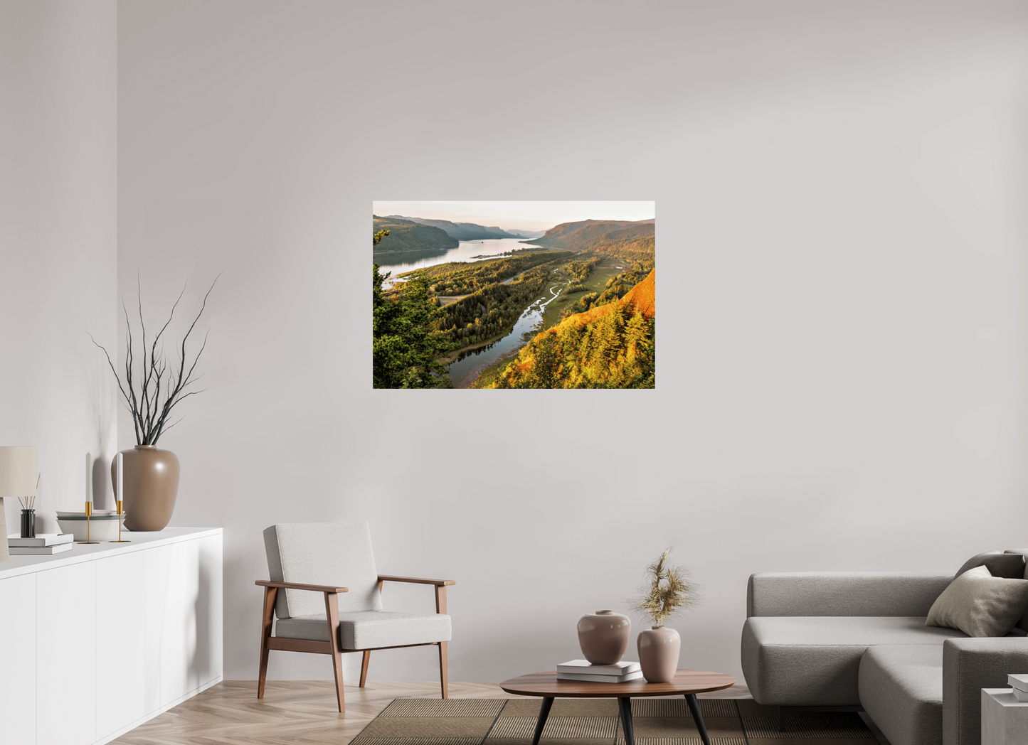 45 x 30″, ChromaLuxe HD Metal Print The Gorge Landscape