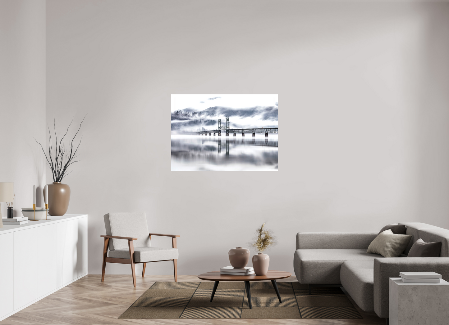 48.9 x 35″, Matte Canvas on Stretcher Frame Surrendering to Fog