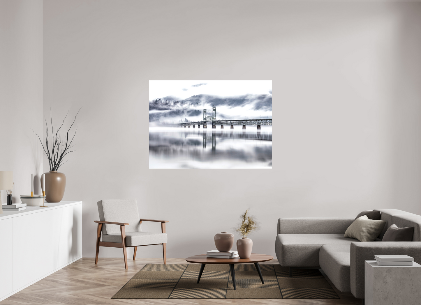 60 x 43″, Matte Canvas on Stretcher Frame Surrendering to Fog