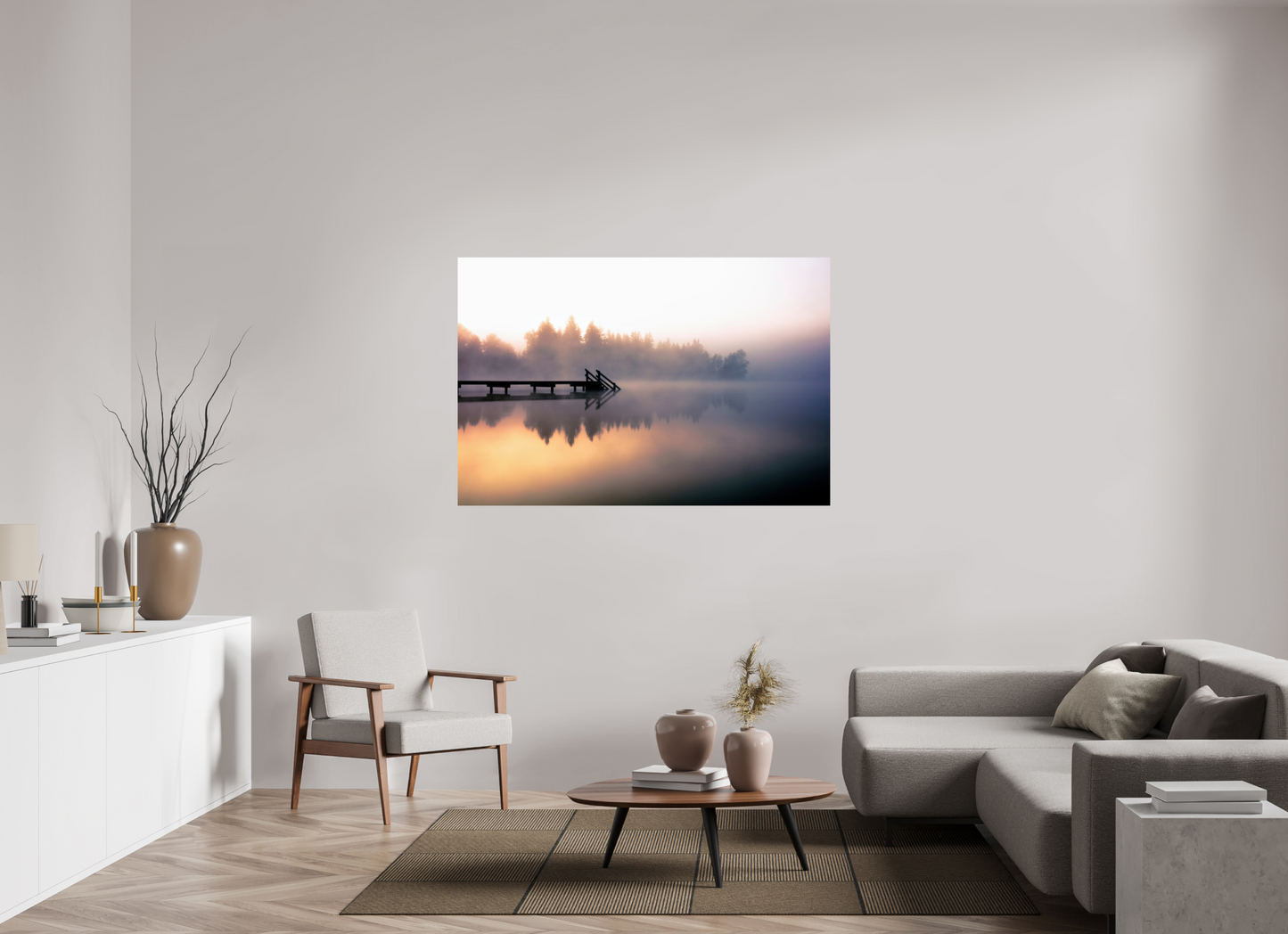 60 x 40″, Fine Art Print Kirchsee in Oberbayern