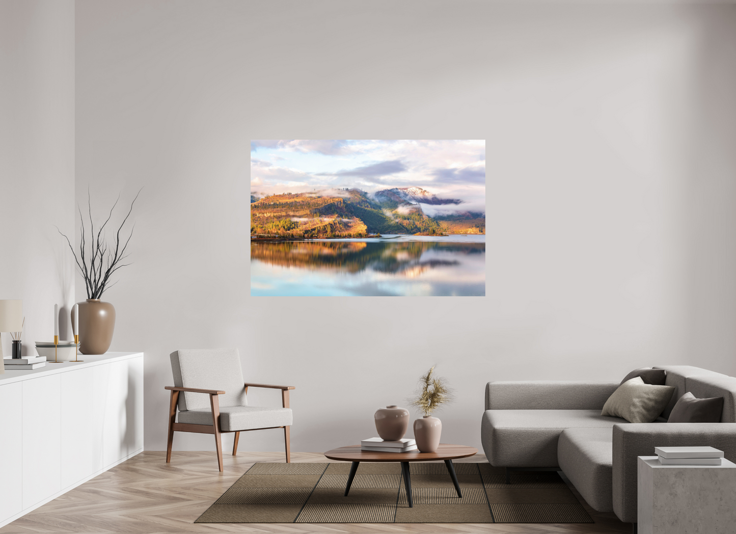 66 x 44″, ChromaLuxe HD Metal Print Drifting Fog