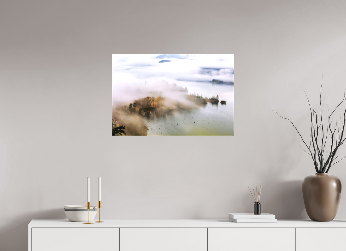 30 x 20″, Matte Canvas on Stretcher Frame Veil of Fog