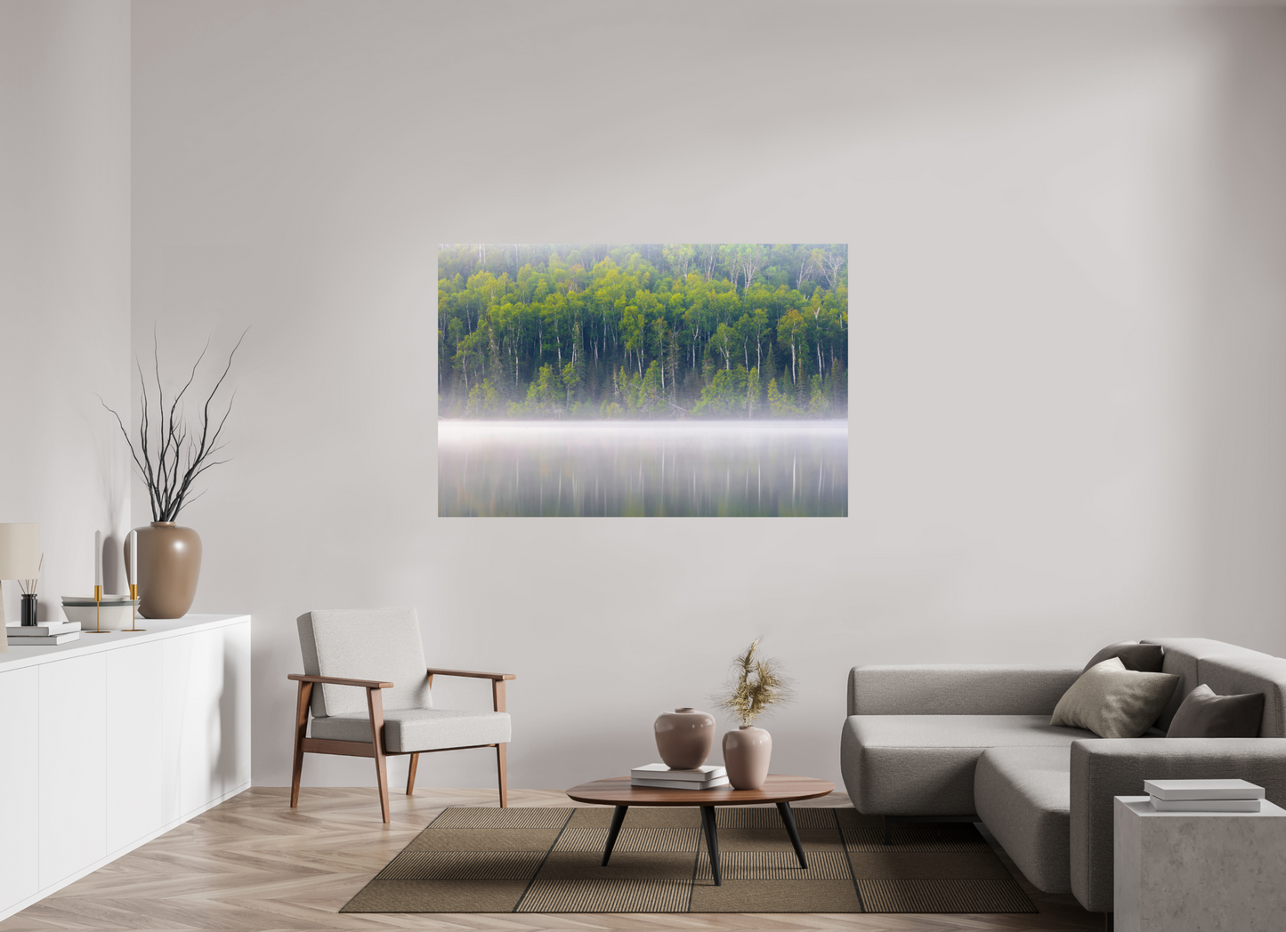 66 x 44″, ChromaLuxe HD Metal Print Serene Reflections