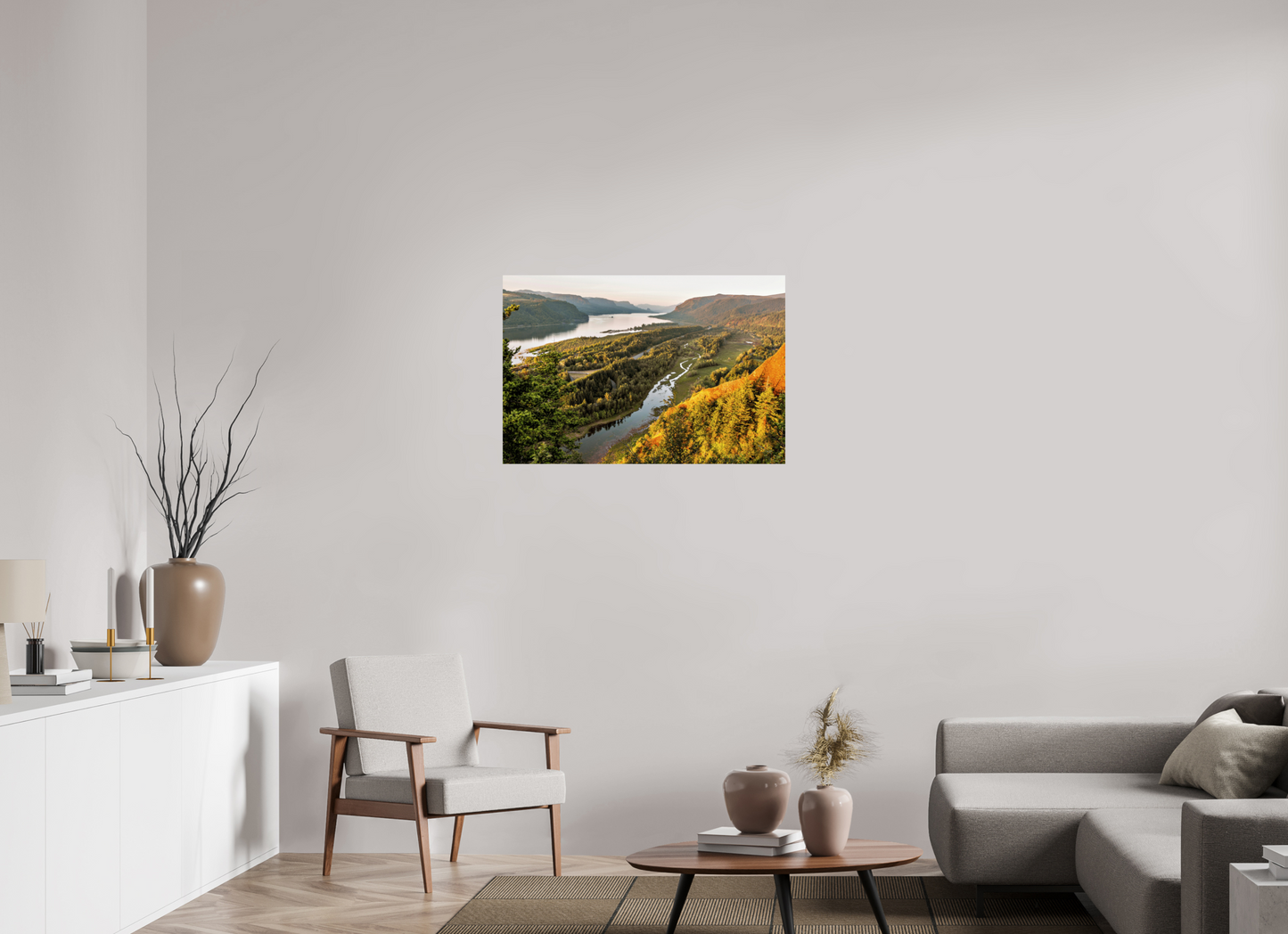 36 x 24″, ChromaLuxe HD Metal Print The Gorge Landscape