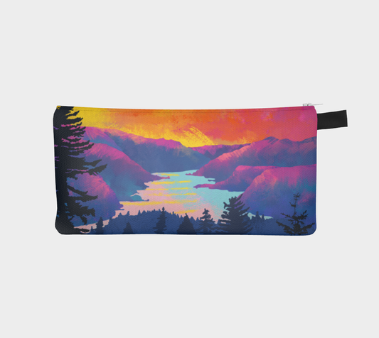 Columbia Gorge Zippered Pouch featuring the Moments of Magic fine art design by Orolume Gallery