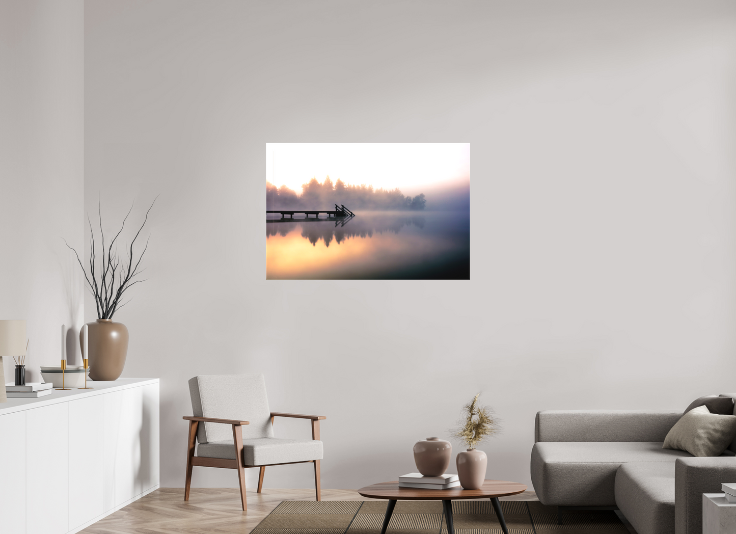 45 x 30″, Matte Canvas on Stretcher Frame Kirchsee in Oberbayern