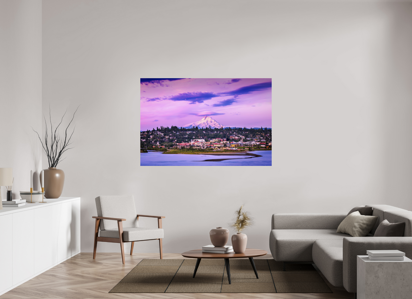66 x 44″, ChromaLuxe HD Metal Print Hood River Paradise