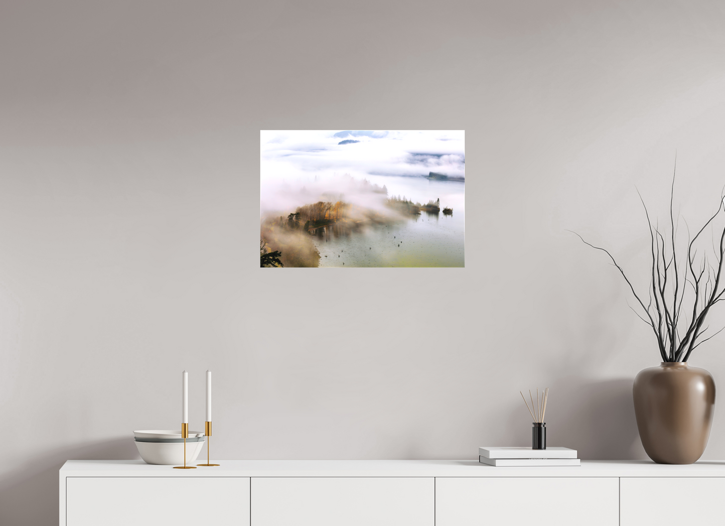 24 x 16″, Matte Canvas on Stretcher Frame Veil of Fog