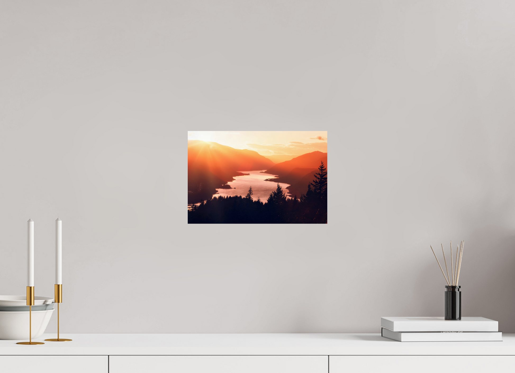 12 x 8″, ChromaLuxe HD Metal Print Dreams of the Columbia River Gorge
