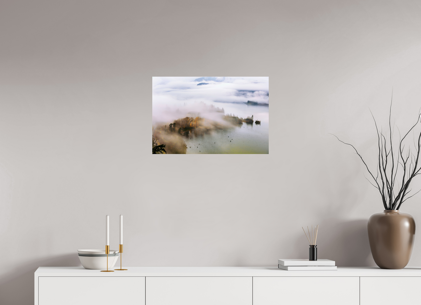 24 x 16″, ChromaLuxe HD Metal Print Veil of Fog
