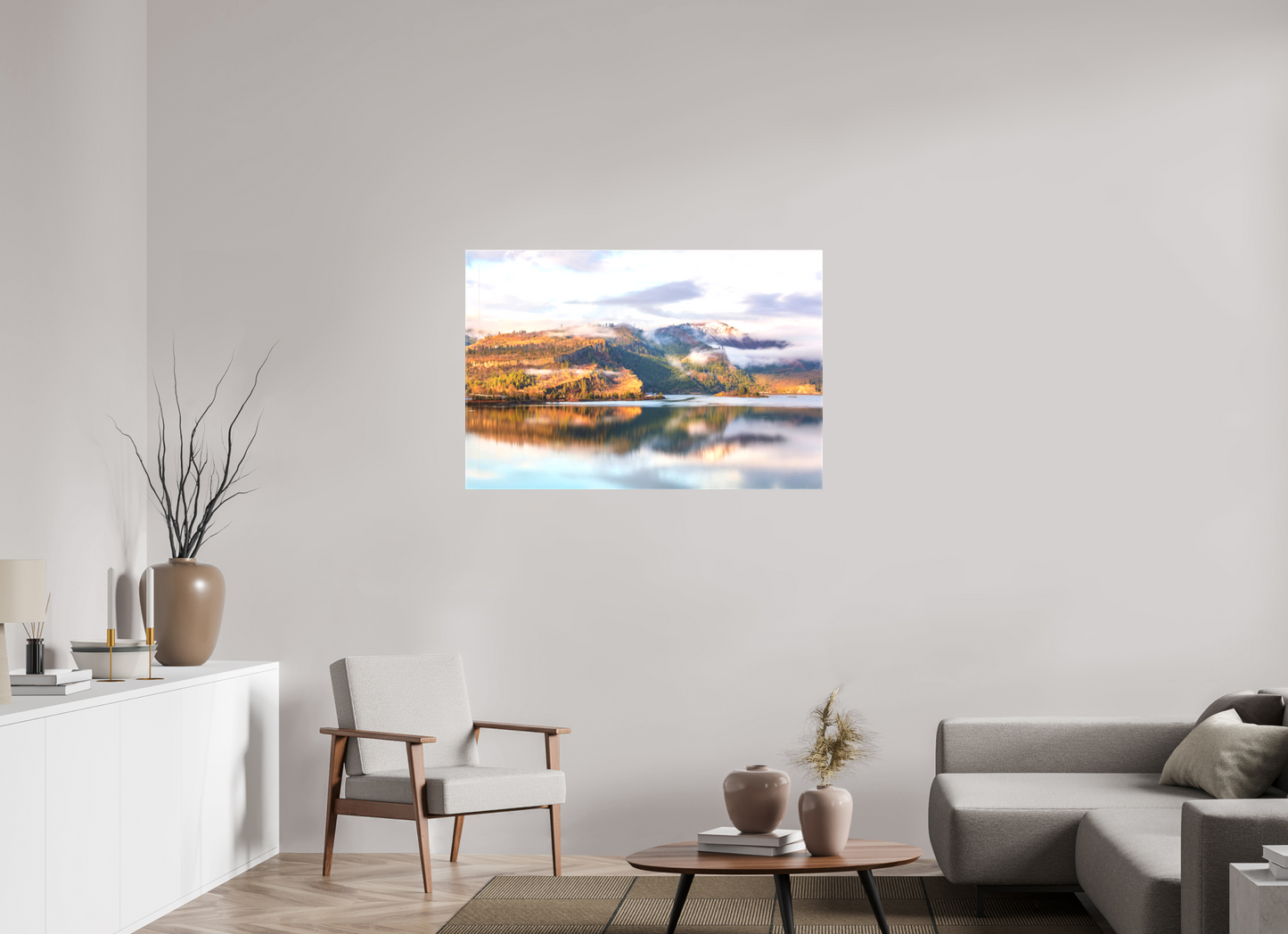 45 x 30″, Matte Canvas on Stretcher Frame Drifting Fog