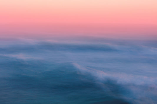 Columbia River Pacific Ocean meeting point water confluence Oregon coast photography landscape print