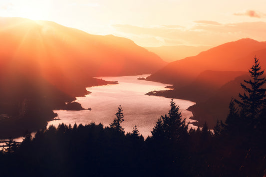 Columbia River Gorge panoramic photography Oregon Washington border landscape fine art print