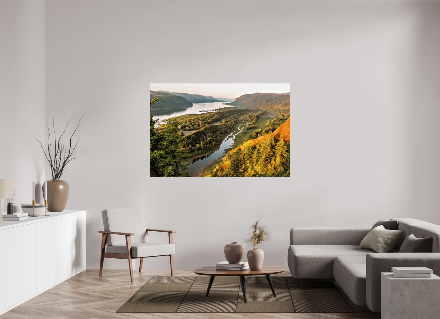 66 x 44″, ChromaLuxe HD Metal Print The Gorge Landscape