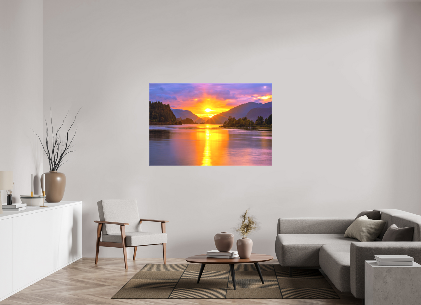 60 x 40″, Matte Canvas on Stretcher Frame The Moment of Alignment