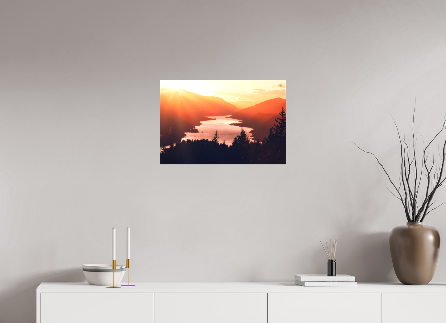 24 x 16″, Matte Canvas on Stretcher Frame Dreams of the Columbia River Gorge