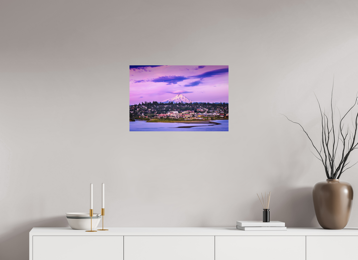 24 x 16″, ChromaLuxe HD Metal Print Hood River Paradise