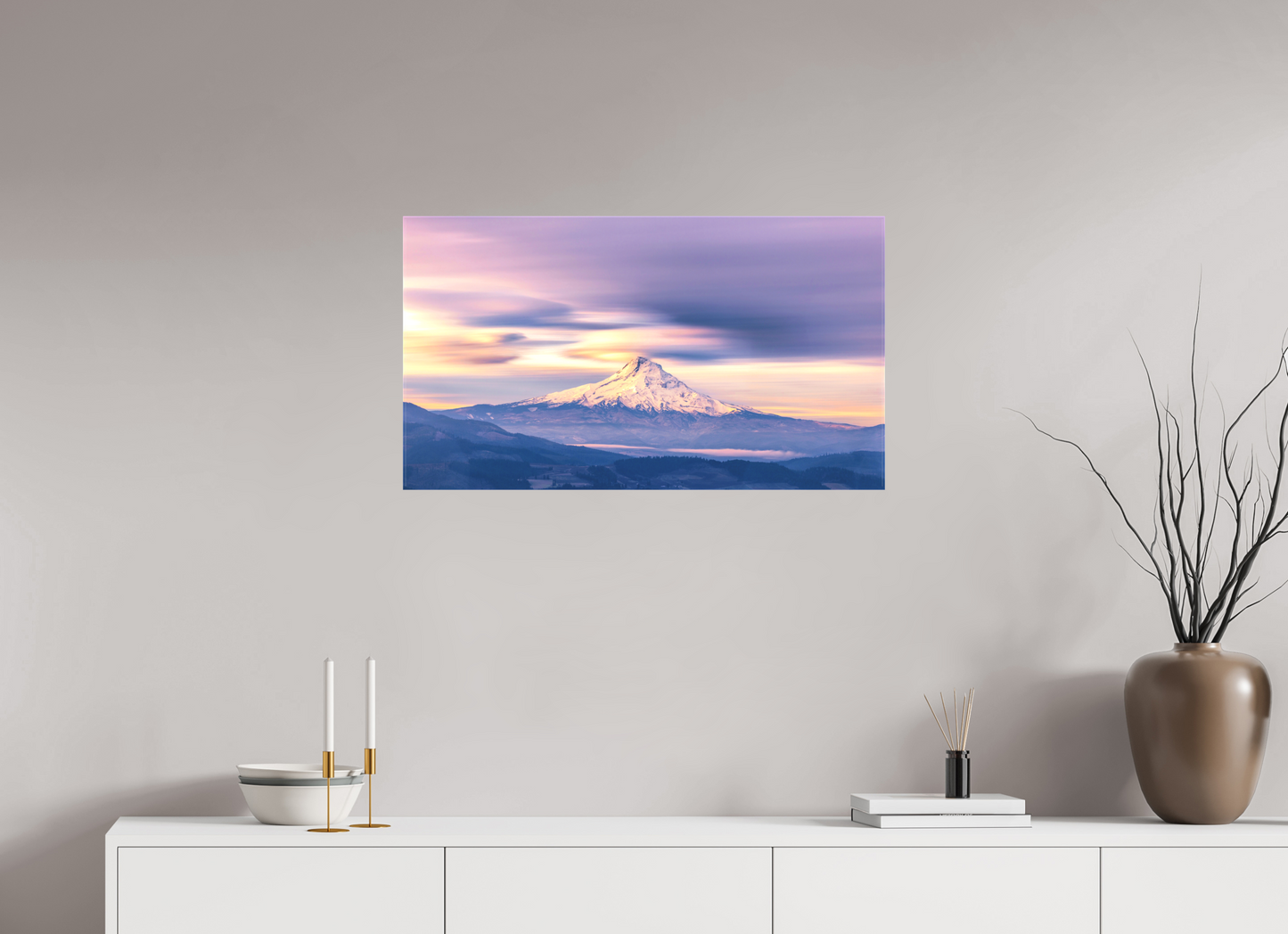 32 x 18″, Matte Canvas on Stretcher Frame Where Time Flows