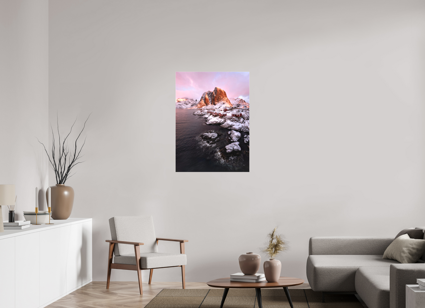 28 x 38.2″, Matte Canvas on Stretcher Frame Hamnøy Norway