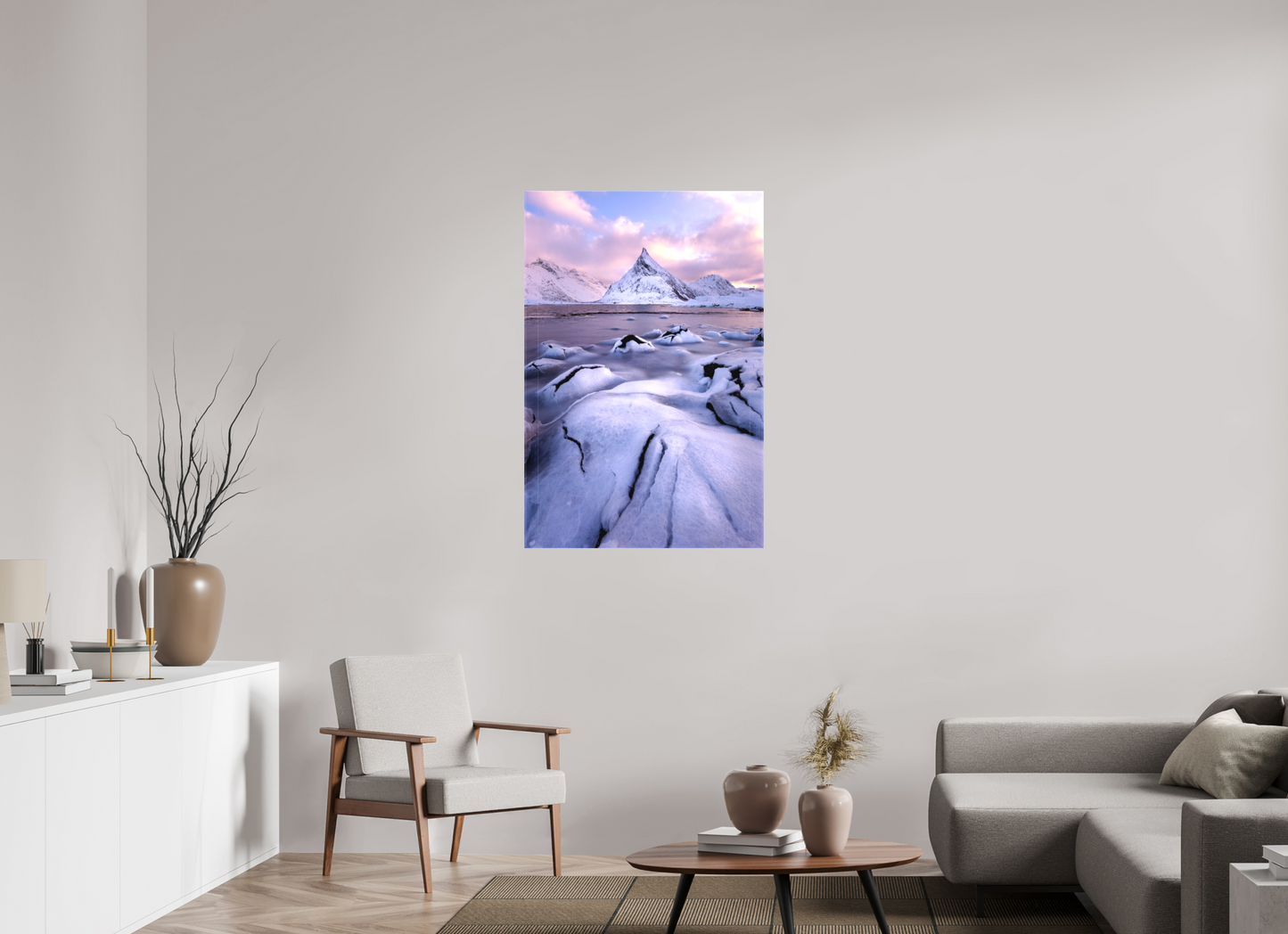 30 x 45″, Matte Canvas on Stretcher Frame Fredvang Bridges