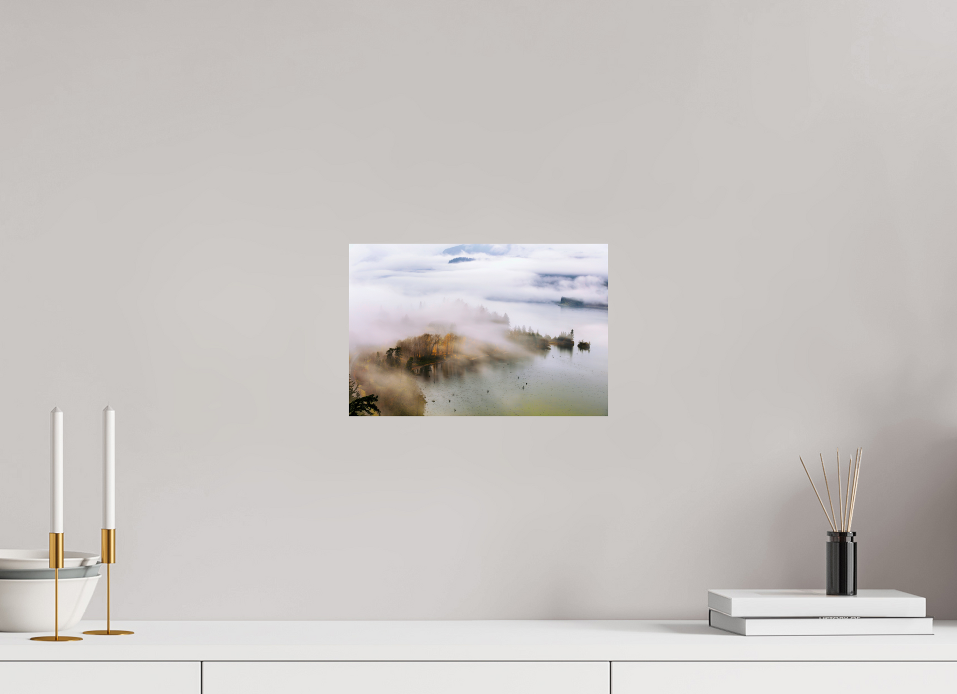 12 x 8″, ChromaLuxe HD Metal Print Veil of Fog