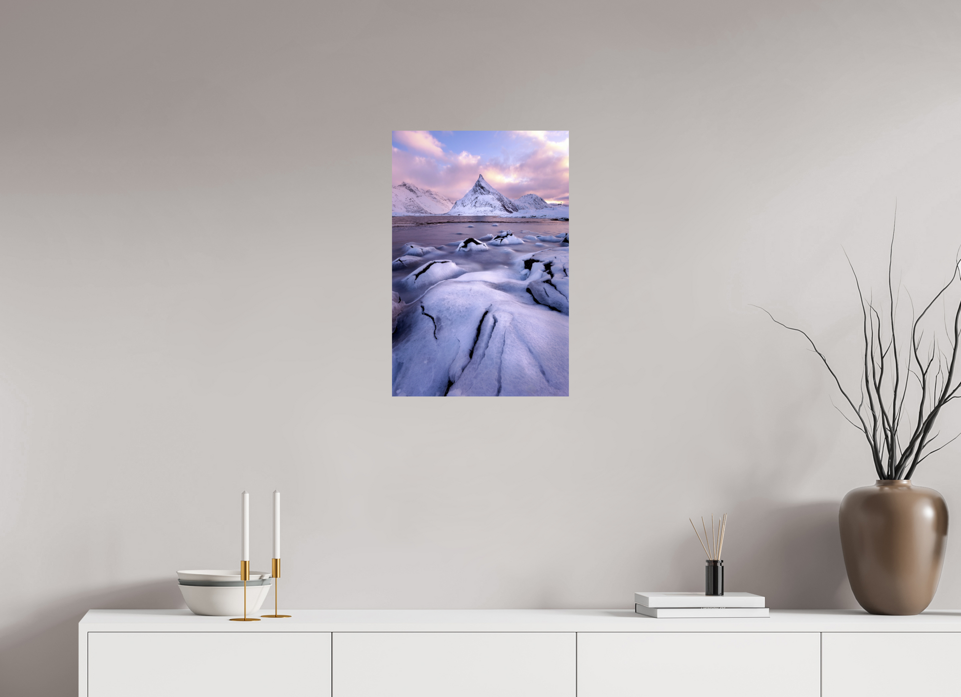 16 x 24″, ChromaLuxe HD Metal Print Fredvang Bridges