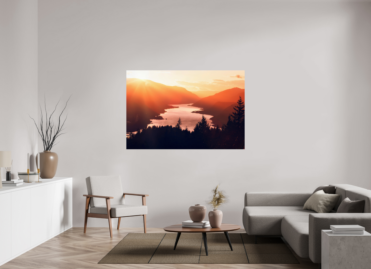 66 x 44″, ChromaLuxe HD Metal Print Dreams of the Columbia River Gorge