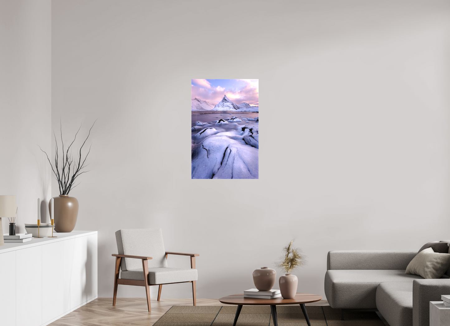 24 x 36″, Matte Canvas on Stretcher Frame Fredvang Bridges