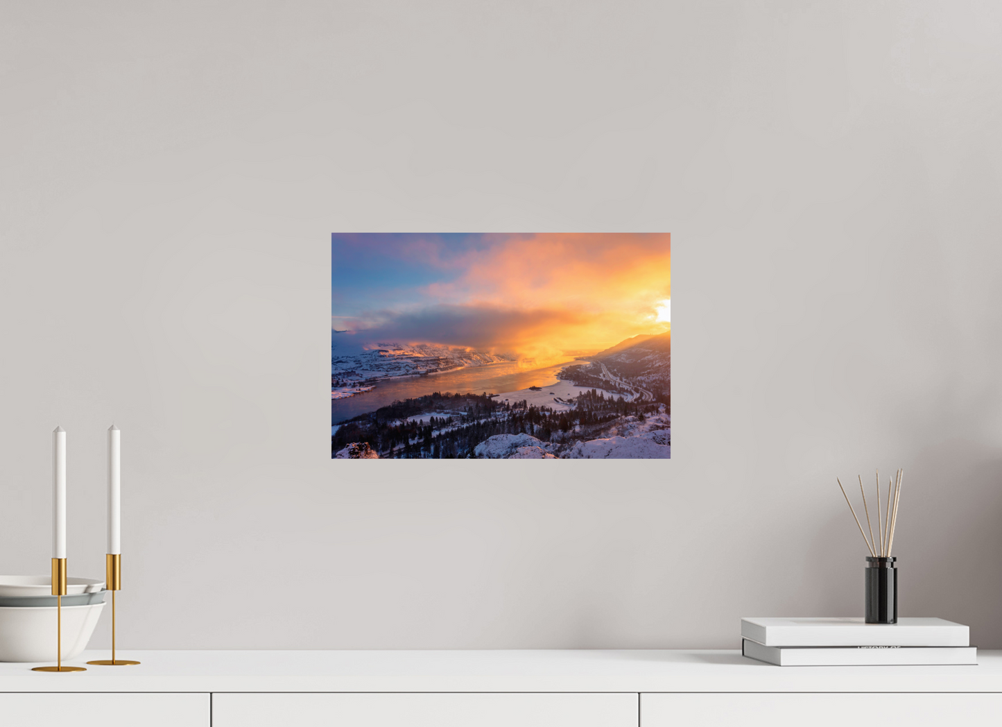 15 x 10″, ChromaLuxe HD Metal Print Frostline Sunrise