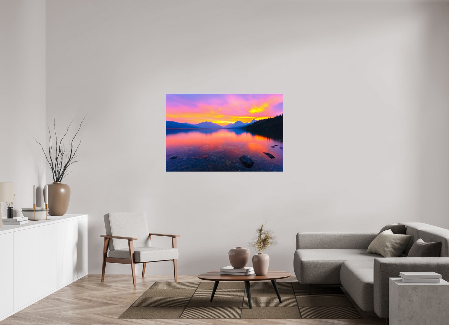 54 x 36″, ChromaLuxe HD Metal Print Love at first sight