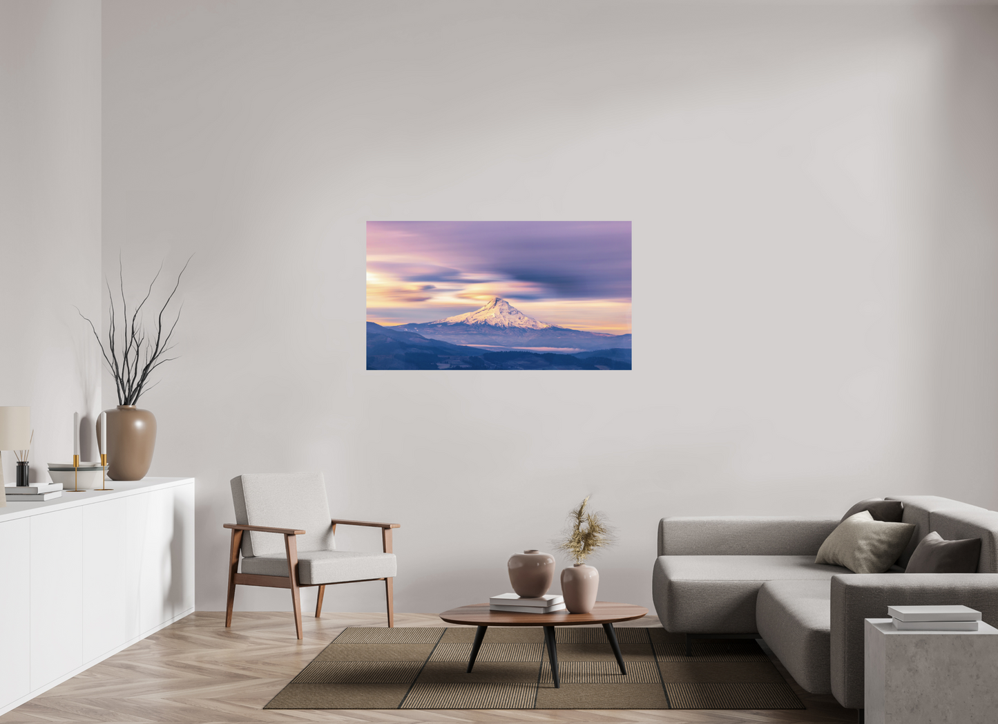55 x 30.9″, ChromaLuxe HD Metal Print Where Time Flows